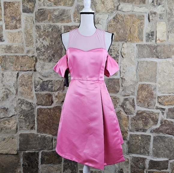 NWT Pinko 8 44 Missing 1 Abito Duchesse Diagonale Dress - Picture 2 of 14